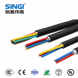 KVV铜导体双PVC护套绝缘控制电缆