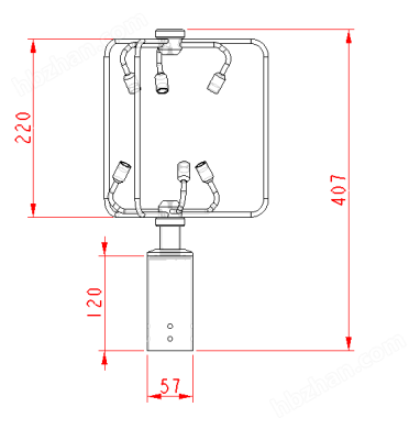 不銹鋼款三維風(fēng)速儀