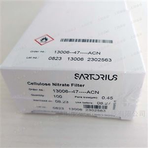 13006-47-ACNSartorius赛多利斯0.45um47mm灰底白格膜