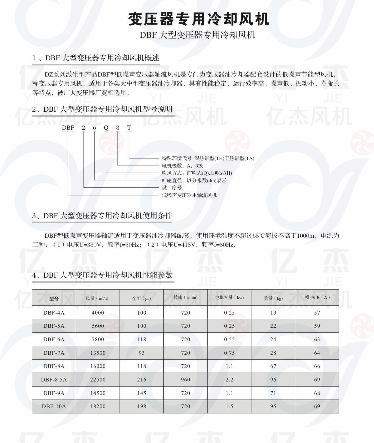 变压器风扇 主变散热冷却风机 风扇电机